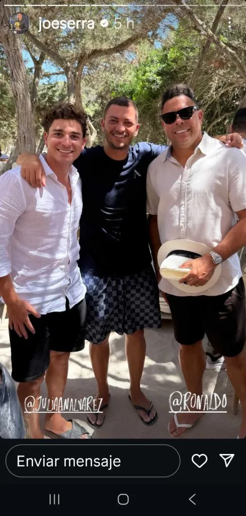 Julián Alvarez y Ronaldo.