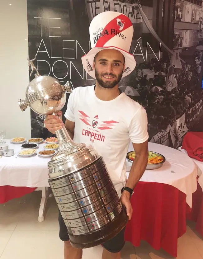 Sibille con la Copa Libertadores 2018. (Foto: @kevinsibille2).