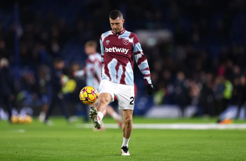 Guido Rodríguez participó del primer partido de pretemporada de West Ham.