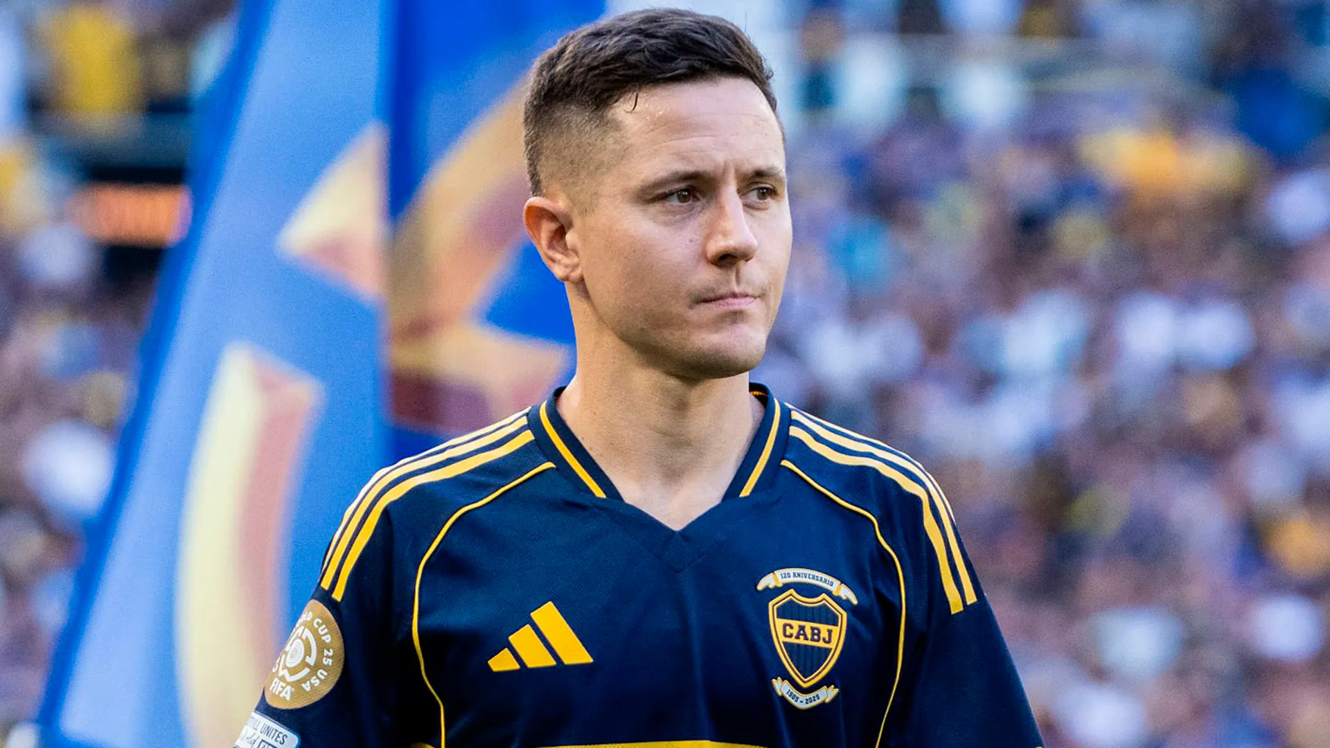 Ander Herrera, mediocampista español de Boca Juniors.