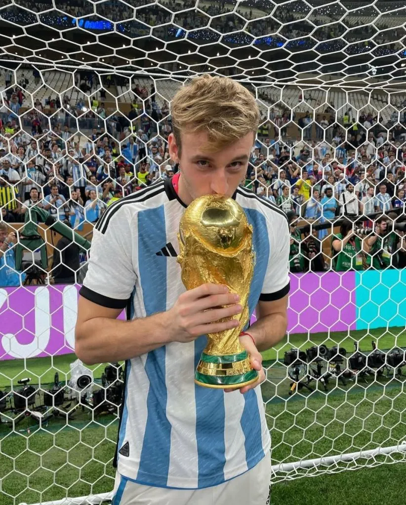 Gomes Gerth, el único sparring de la Selección en Qatar 2022 (@fedegomes).