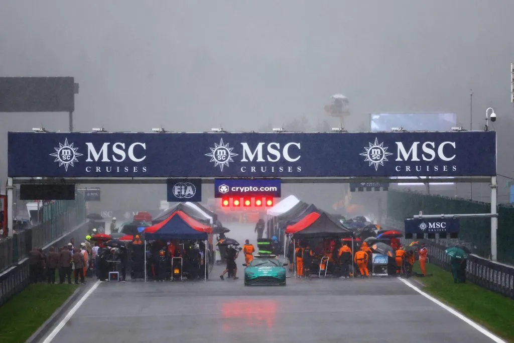 En 2023 también hubo lluvia durante el fin de semana en Spa.