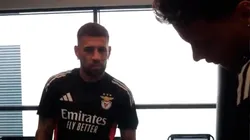 El picante recibimiento de Otamendi a Richard Ríos en Benfica