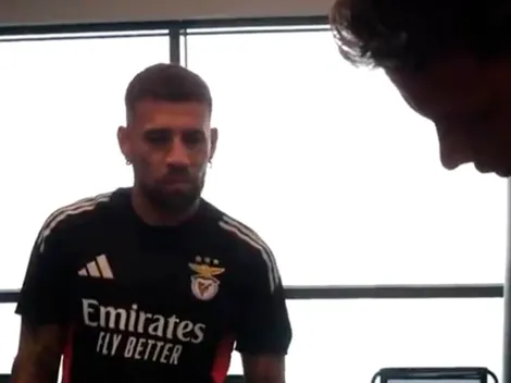 El picante recibimiento de Otamendi a Richard Ríos en Benfica