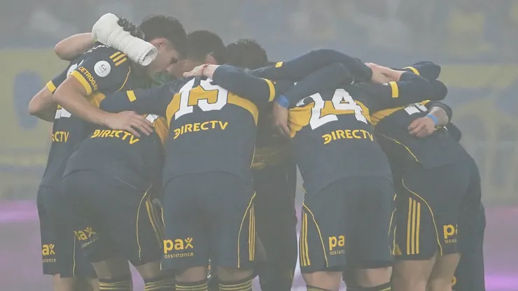 El plantel de Boca frente a Atlético Tucumán.