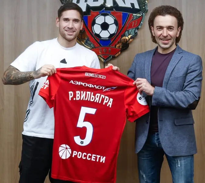 Villagra llegó a CSKA Moscú a comienzos de marzo de este 2025. (Foto: @pfc_cska).