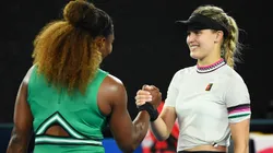 Eugenie Bouchard, tenista canadiense junto a Serena Williams en Australian Open 2019.