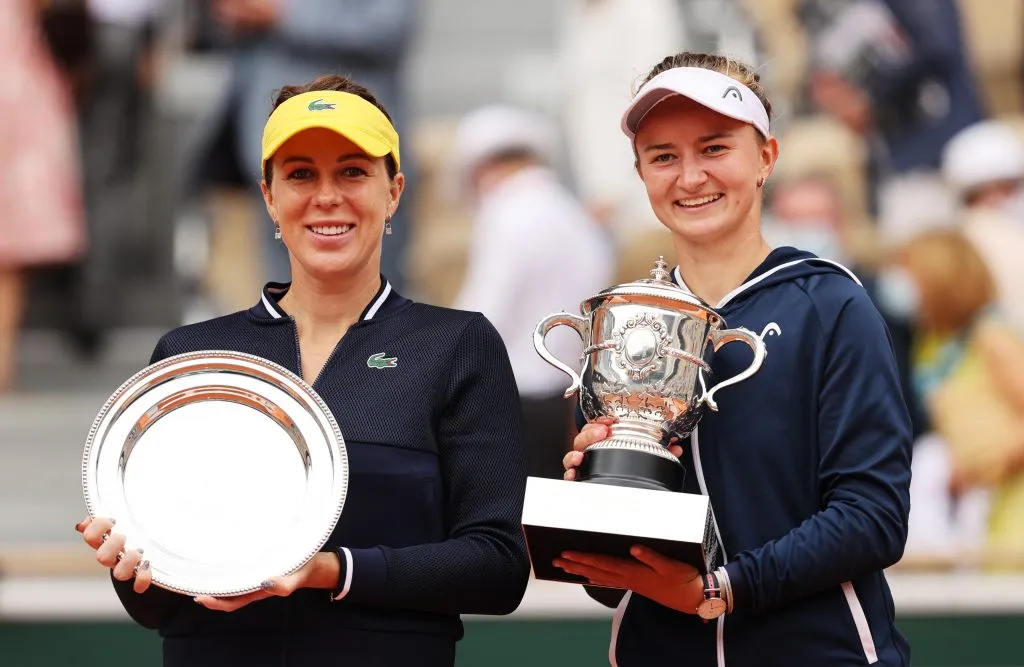 Pavlyuchenkova y Barbora Krejcikova tras la final de Roland Garros 2025. (Foto: Getty).