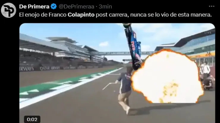 Colapinto terminó anteúltimo en el GP de Bélgica y estallaron los memes