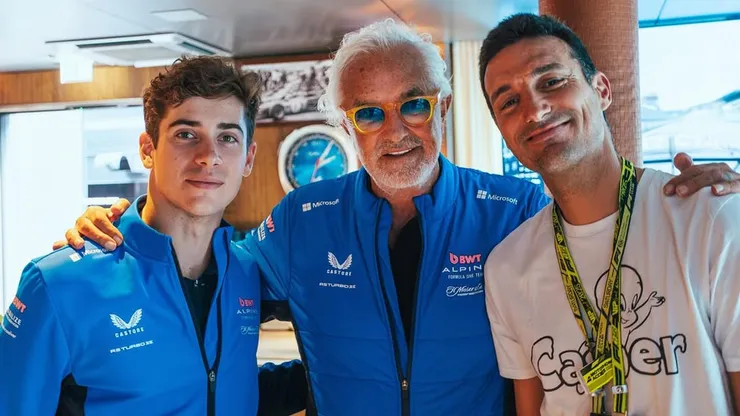 Colapinto y Scaloni se encontraron en el GP de Bélgica