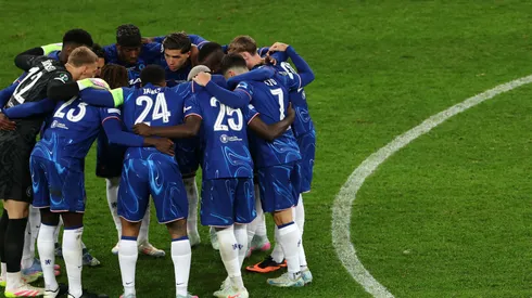 El equipo del Chelsea en la final de la Conference League.