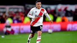 Juan Fernando Quintero, en su regreso con la camiseta de River ante San Lorenzo.