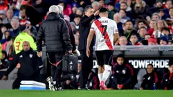 Así se fue Maxi Salas del campo de juego.