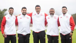 El nuevo cuerpo técnico de San Martín de Tucumán. (@CASMOficial)