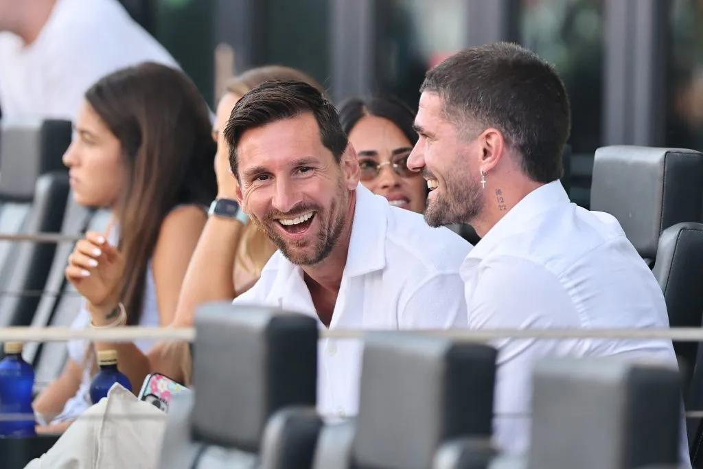 Lionel Messi y Rodrigo De Paul ya comparten sonrisas en Miami.
