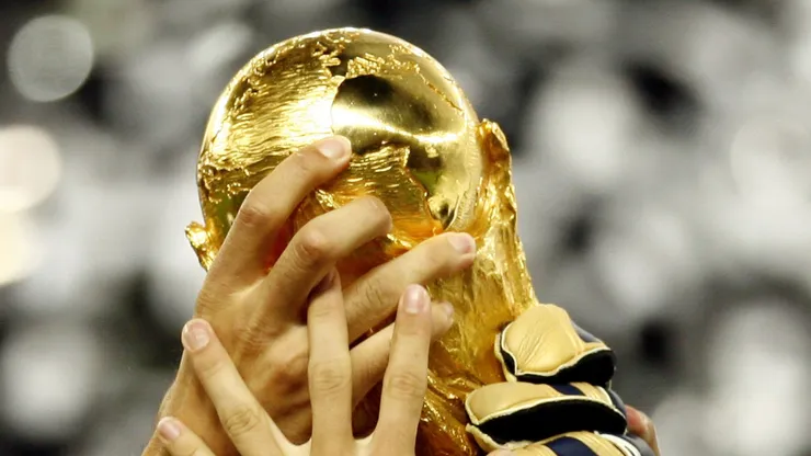 El trofeo de la Copa del Mundo.