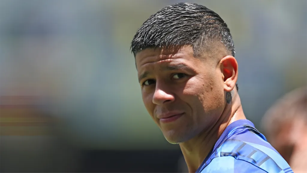 Marcos Rojo, apartado en Boca.