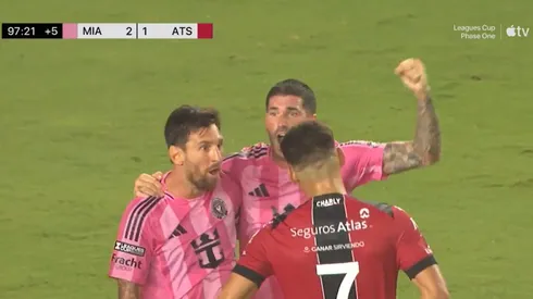 El grito de Messi a Cóccaro.