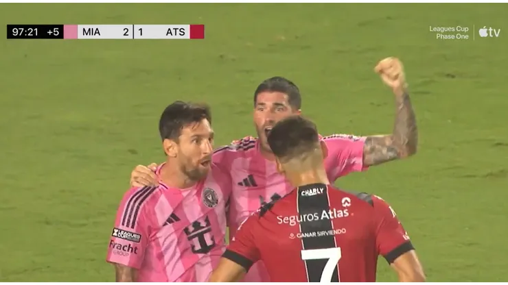 El grito de Messi a Cóccaro.