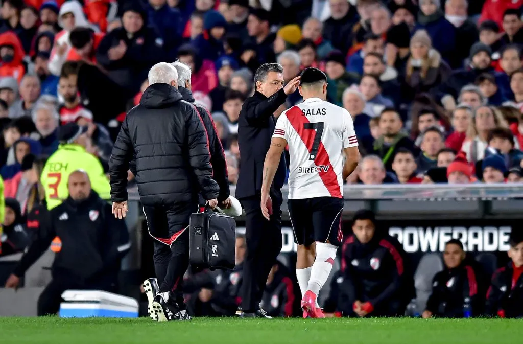 Maxi Salas salió lesionado ante San Lorenzo y tiene para tres semanas de recuperación. (Foto: Getty).