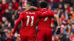 Salah se despidió de Luis Díaz