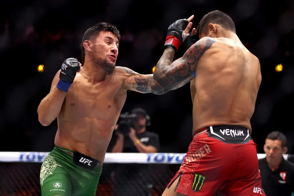 El último triunfo de Ribovics en UFC: ante el mexicano Zellhuber en septiembre de 2024 (Getty)