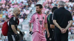 Lionel Messi se retiró lesionado durante el partido entre Inter Miami y Necaxa.