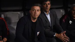 Marcelo Gallardo, director técnico de River Plate, durante el encuentro ante San Martín de Tucumán. (Foto: @Copa_Argentina)