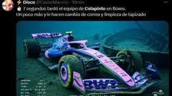 Las redes sociales se llenaron de memes tras la actuación de Colapinto en Hungría