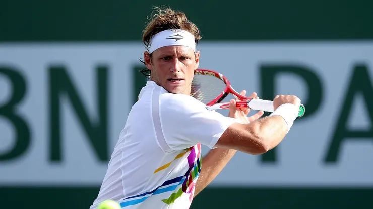 David Nalbandian en acción.