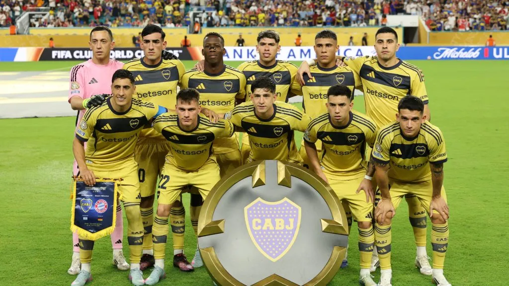 El equipo de Boca ante Bayern Múnich en el Mundial de Clubes.