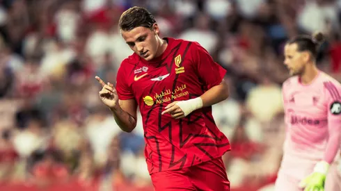 Mateo Retegui anotó su primer gol en Arabia Saudita.