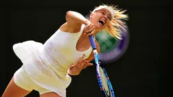 Maria Sharapova en acción.