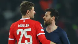 Thomas Müller y Lionel Messi.