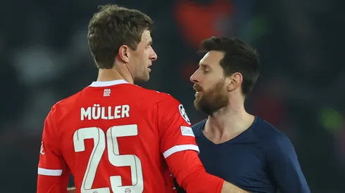 Thomas Müller y Lionel Messi.