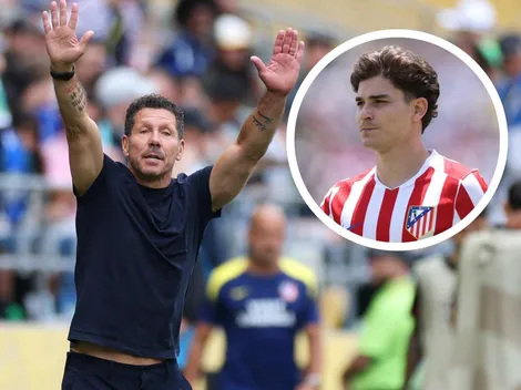 Simeone sorprende con un once del Atlético de Madrid sin Julián
