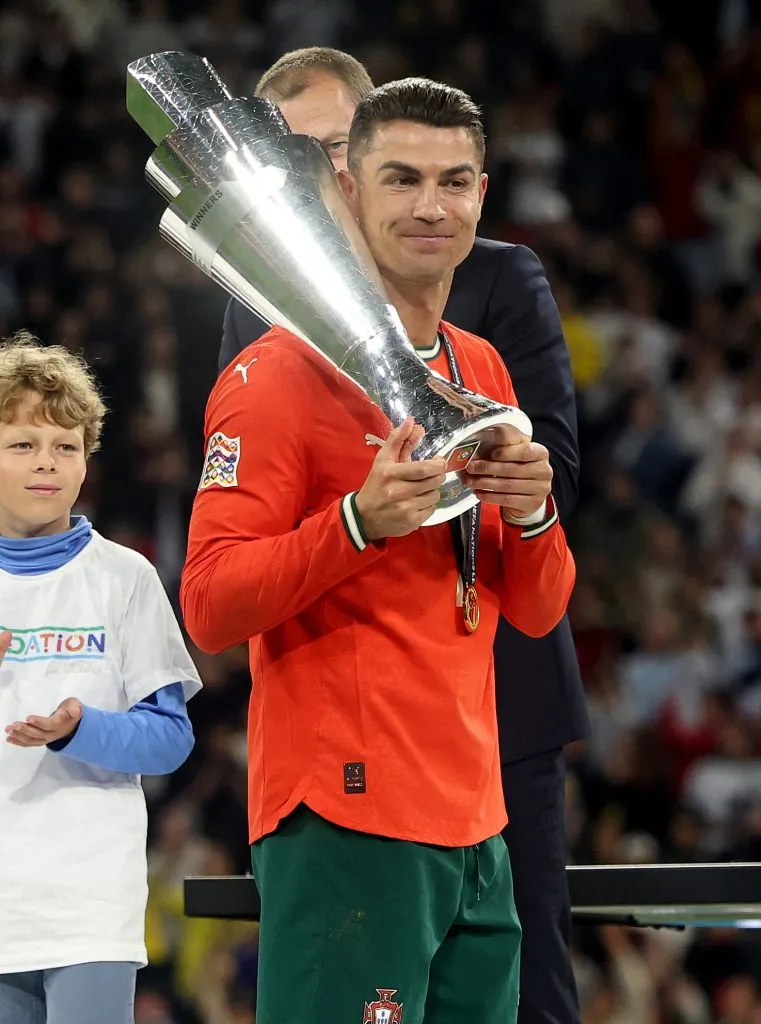 Cristiano Ronaldo, campeón de la Leagues Cup con la Selección de Portugal. (Foto: Getty).