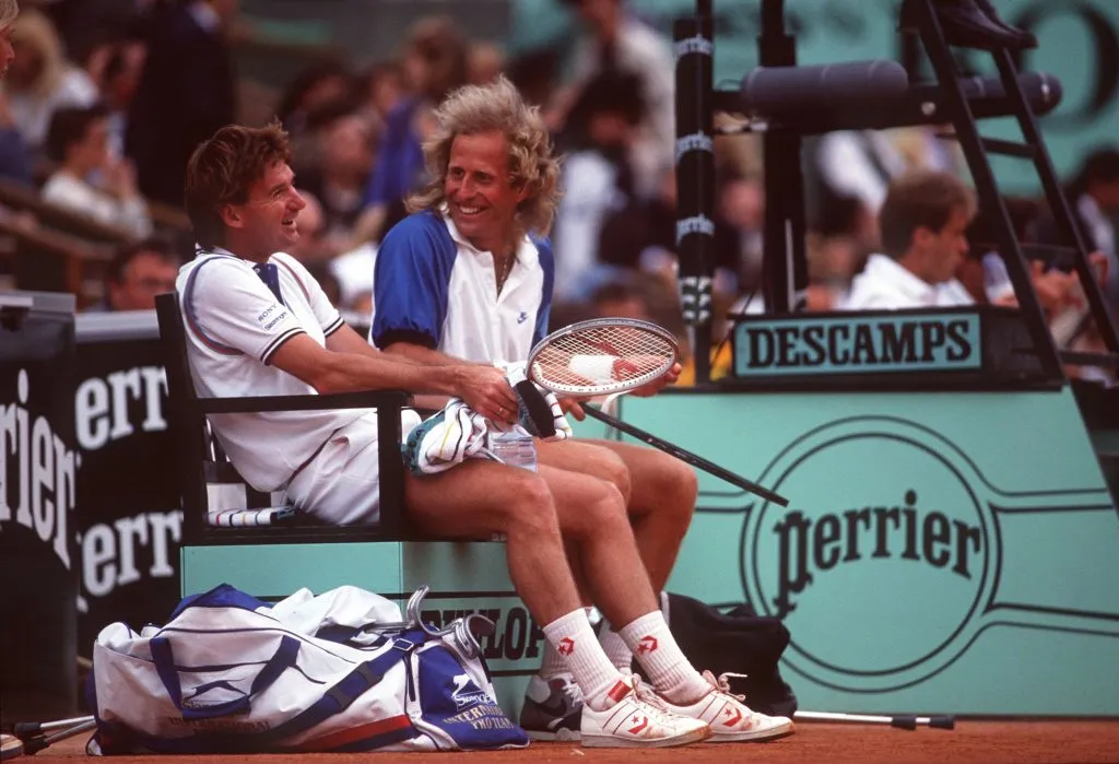 Connors y Gerulaitis en Roland Garros. (Foto: Getty).
