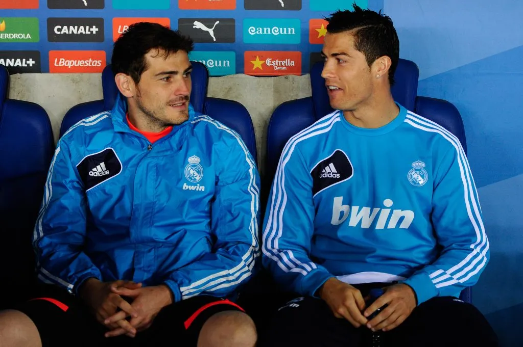 Cristiano Ronaldo junto a Iker Casillas en Real Madrid. (Foto: Getty)