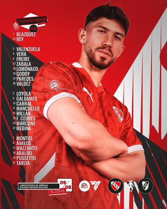 Los convocados de Vaccari para el clásico ante River.