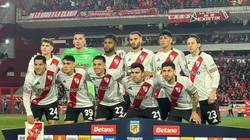 El equipo titular de River ante Independiente.