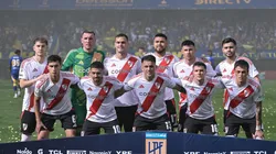 El equipo titular de River durante el último Superclásico ante Boca en La Bombonera.