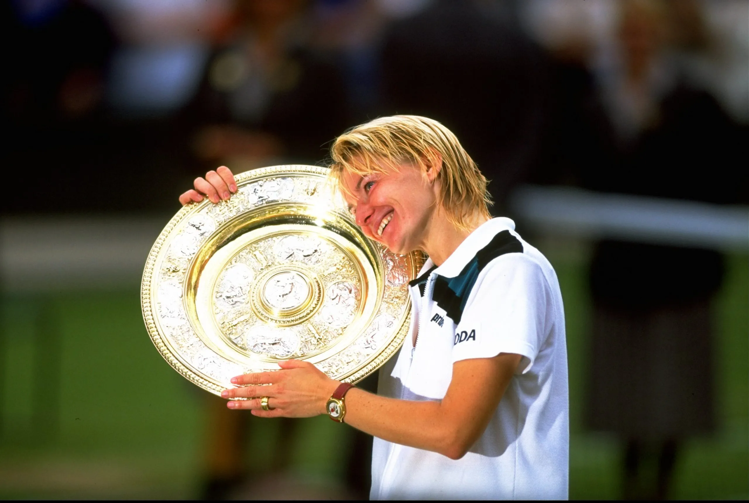 Novotna tras ganar Wimbledon 1998. (Foto: Getty).