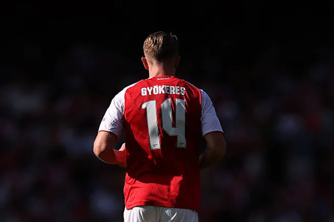 Gyokeres ya debutó como jugador del Arsenal.