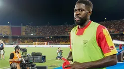 Samuel Umtiti en su paso por Lecce.