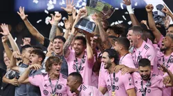 El plantel de Inter Miami campeón de la Leagues Cup 2023.