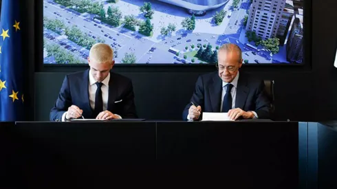 Franco Mastantuono y Florentino Pérez