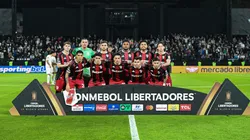 Los once titulares de River en Paraguay.