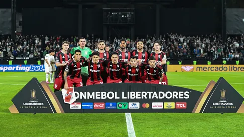Los once titulares de River en Paraguay.