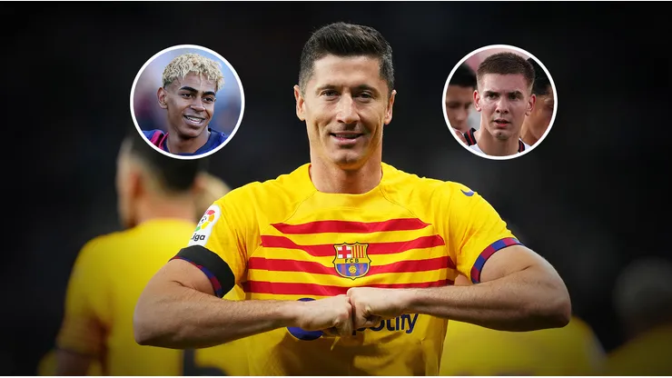 Robert Lewandowski se refirió a Franco Mastantuono y Lamine Yamal.